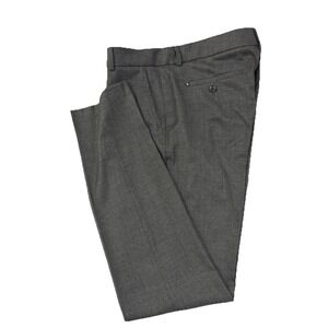 SPORTMAX Max Mara Gray Wool Blend Flat Front Dress Pants, Size 10 (US) Womens